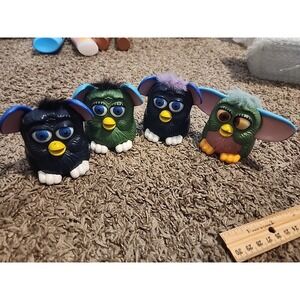 Vintage‎ McDonald's Plastic Furby Happy Meal Toys Lot Of 4